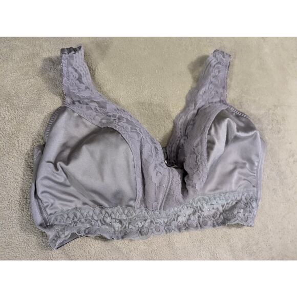BUNDLE ONLY Rhonda Shear Pin Up Girl Bralette Bra Plus Size XL Padded Grey - Picture 1 of 4